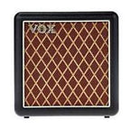 Vox amPlug 2 Speaker Cabinet guitar amplifier accessory with compact design and speaker grille, perfect for portable guitar tone.