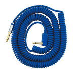 Blue Vox VCC090 vintage coiled guitar lead with 1/4 inch connectors, ideal for electric guitar connections.