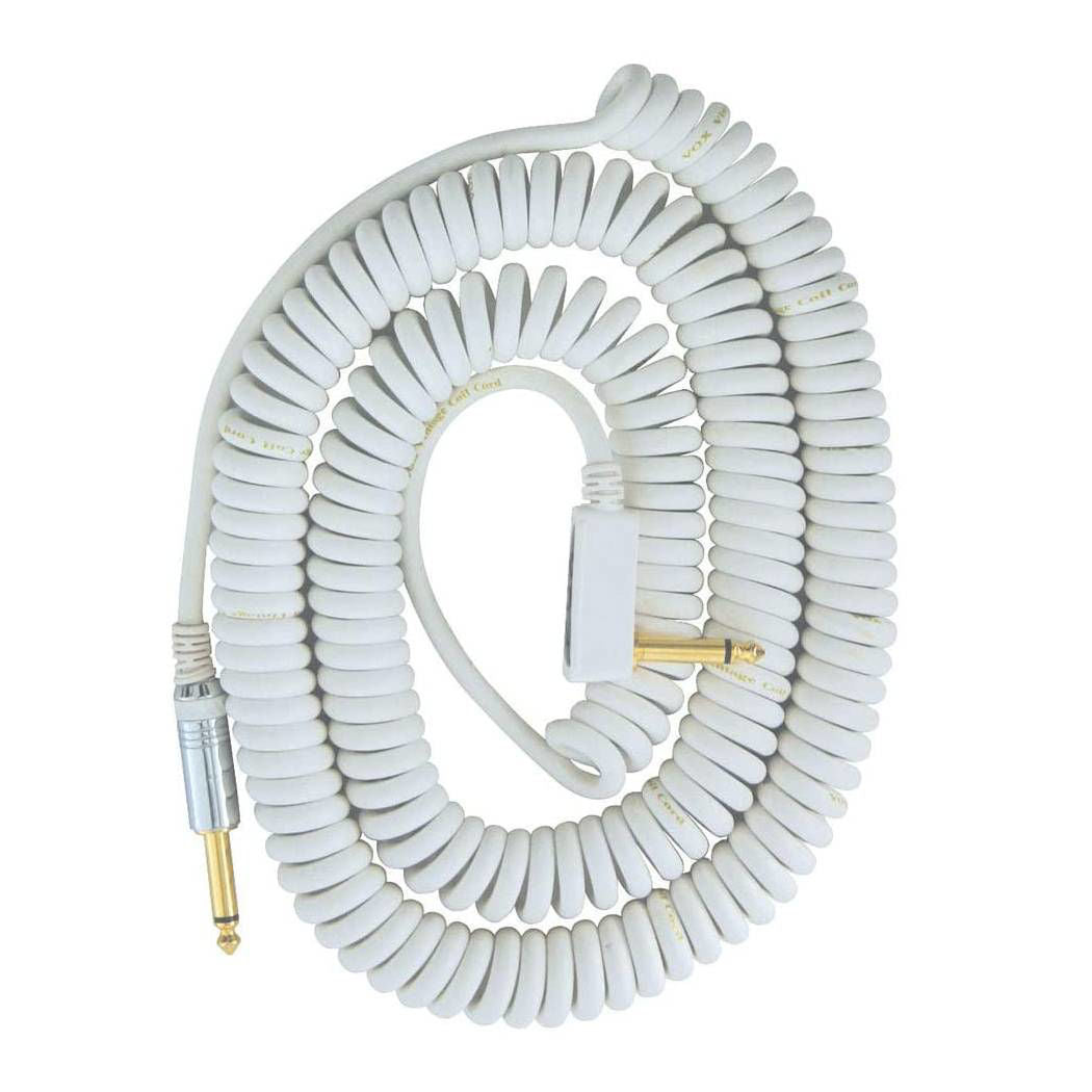Vox VCC090 Vintage Coiled Guitar Lead in White