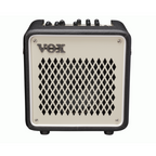 Vox Mini Go 3 Earth Colour Series 10W portable guitar amplifier in smoky beige with control knobs and compact design