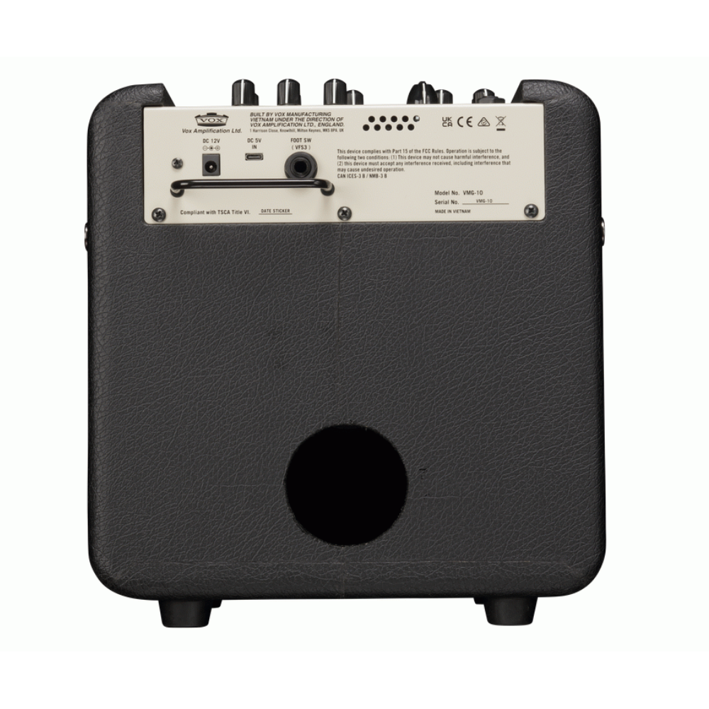 Vox Mini Go 3 Earth Colour Series 10W portable guitar amplifier in smoky beige with control knobs and input jack.