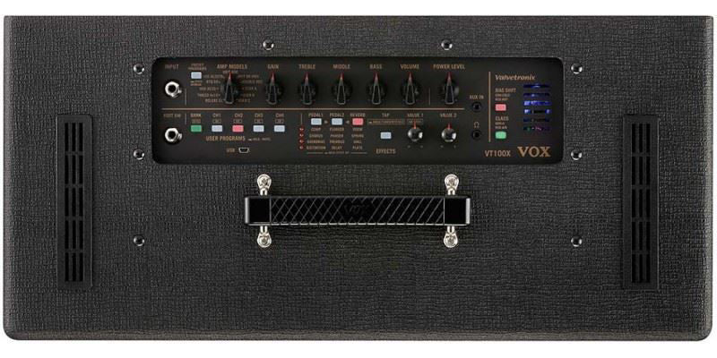 Vox VT100X Valvetronix Hybrid Guitar Amp Combo with Valve Preamp 1x12in Speaker (100w)