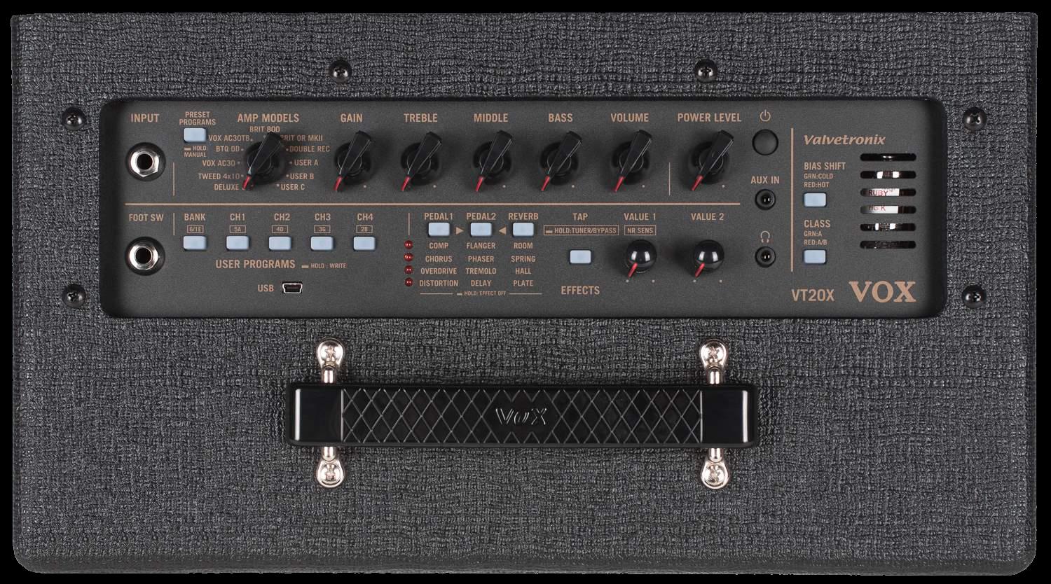 Vox VT20X Combo Guitar Amp - 20 Watts/8inch Speaker