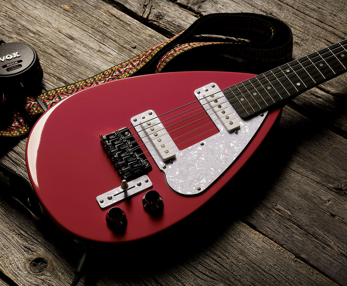 Vox MK3-MINI-LR Teardrop Electric Guitar in Loud Red