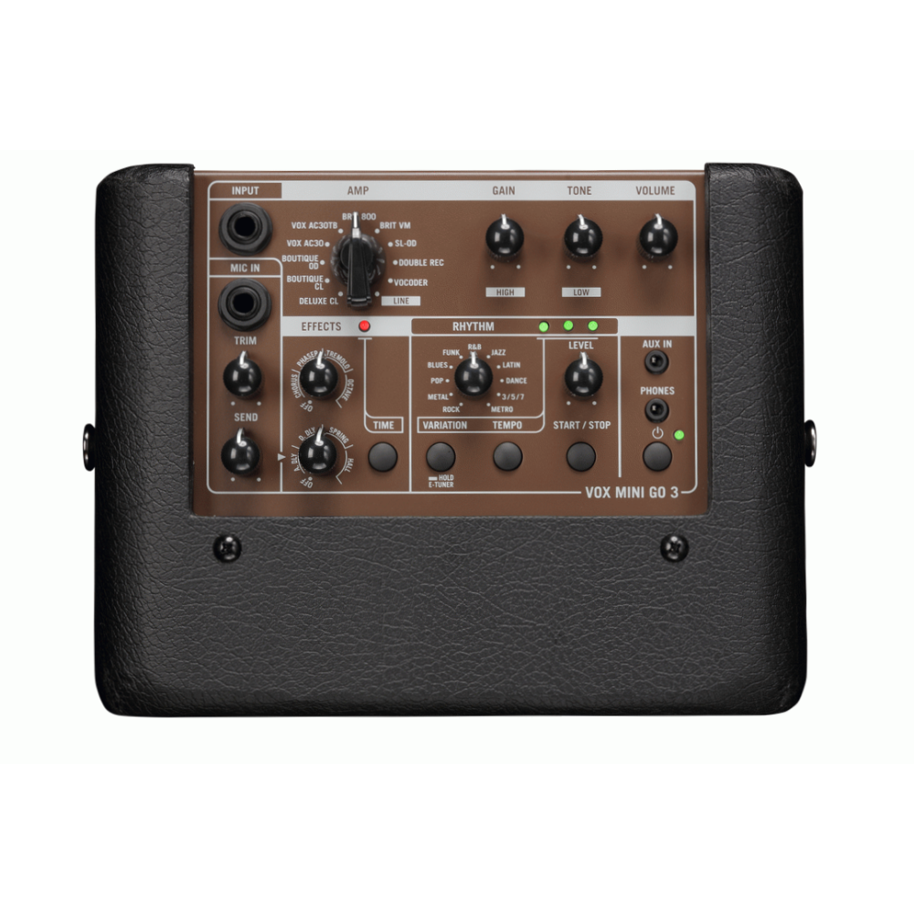 Vox Mini Go 3 Earth Colour Series 3W Portable Amplifier in Earth Brown