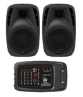 HH VRC-210 Portable PA System 2x500W Bluetooth 6-CH Mixer - Black