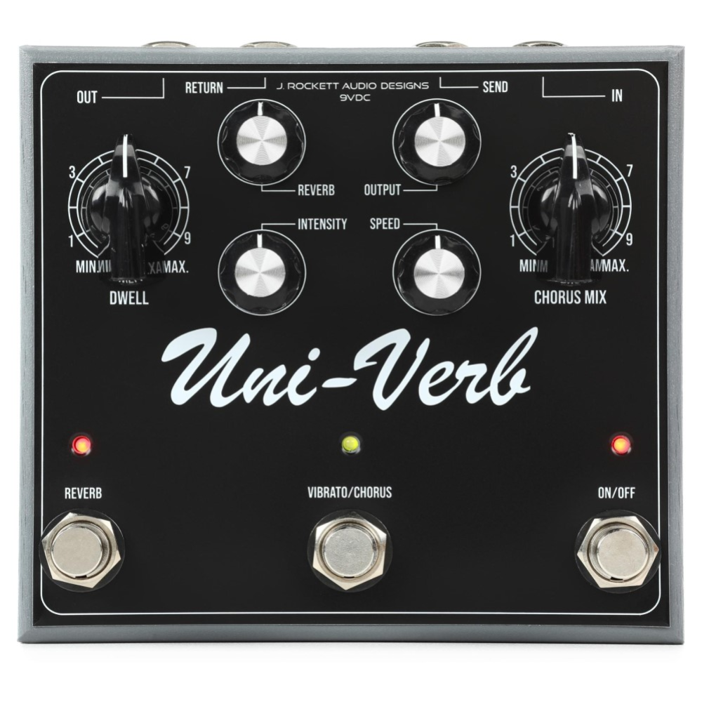 J Rockett Univerb Chorus/Vibe/Reverb Guitar Effects Pedal