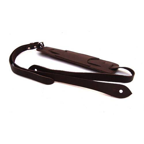 DSL Straps Classic Series Vintage Narrow Guitar Strap 1in - Saddle Brown