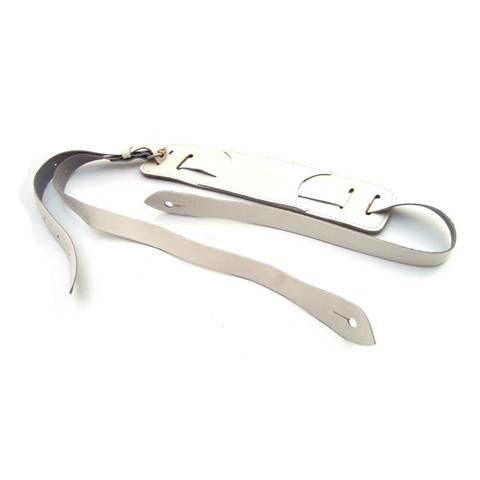 DSL Straps Classic Series Vintage Narrow Guitar Strap 1in Vintage Style - White