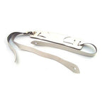 DSL Straps Classic Series Vintage Narrow Guitar Strap 1in Vintage Style - White