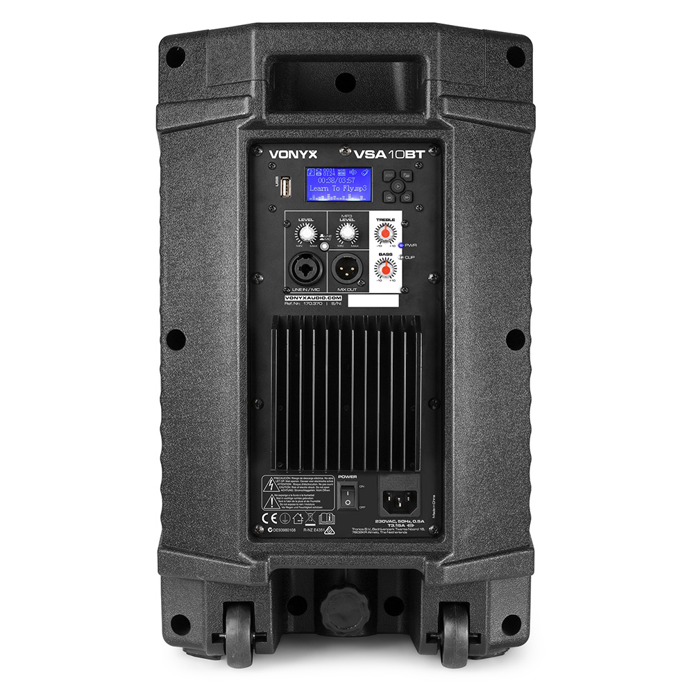 Vonyx VSA10BT 10 Powered 2-Ways Speaker with Bluetooth