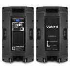 Vonyx VSA120S 800W 12 Active Stereo PA Speaker Set with Bluetooth