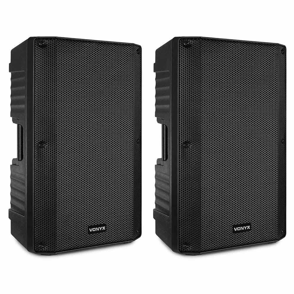 Vonyx VSA120S 800W 12 Active Stereo PA Speaker Set with Bluetooth