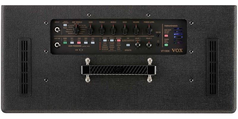 Vox VT100X Valvetronix Hybrid Guitar Amp Combo with Valve Preamp 1x12in Speaker (100w)