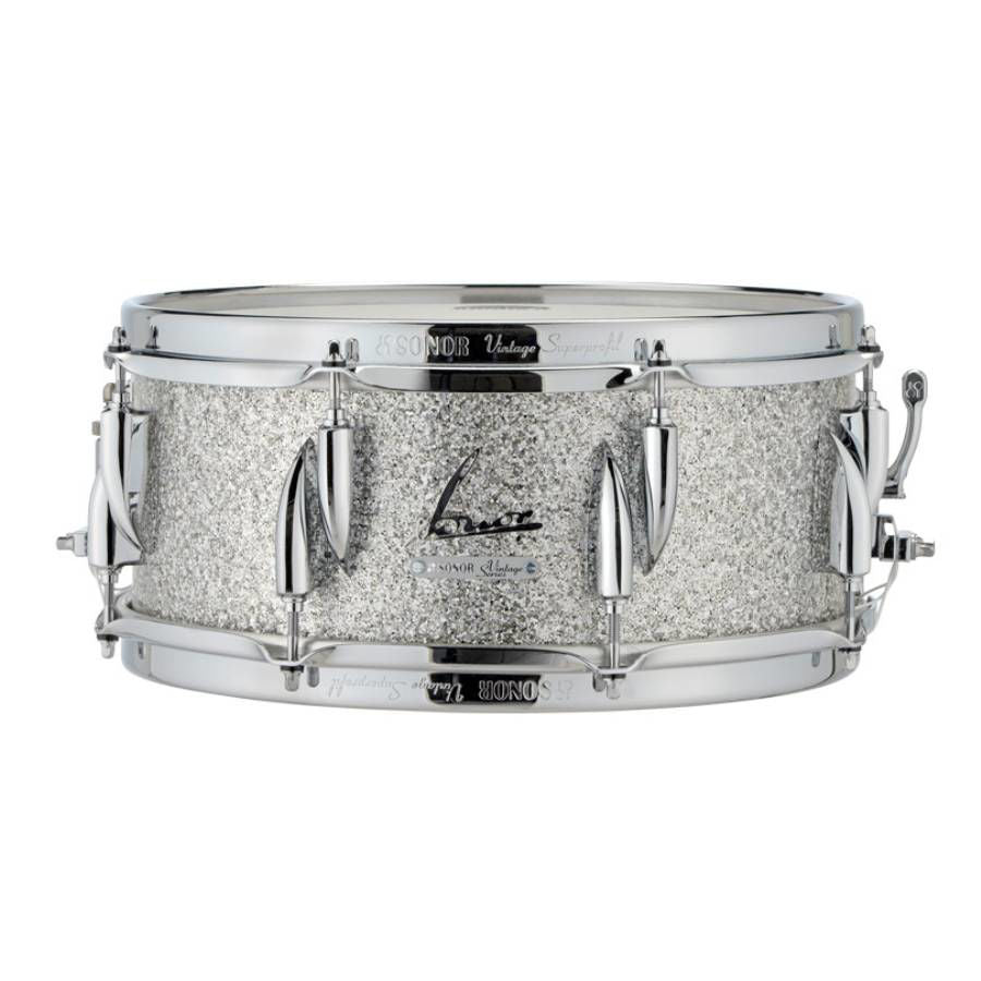 Sonor Vintage Series 14 x 6.5 Snare Drum Vintage Silver Glitter