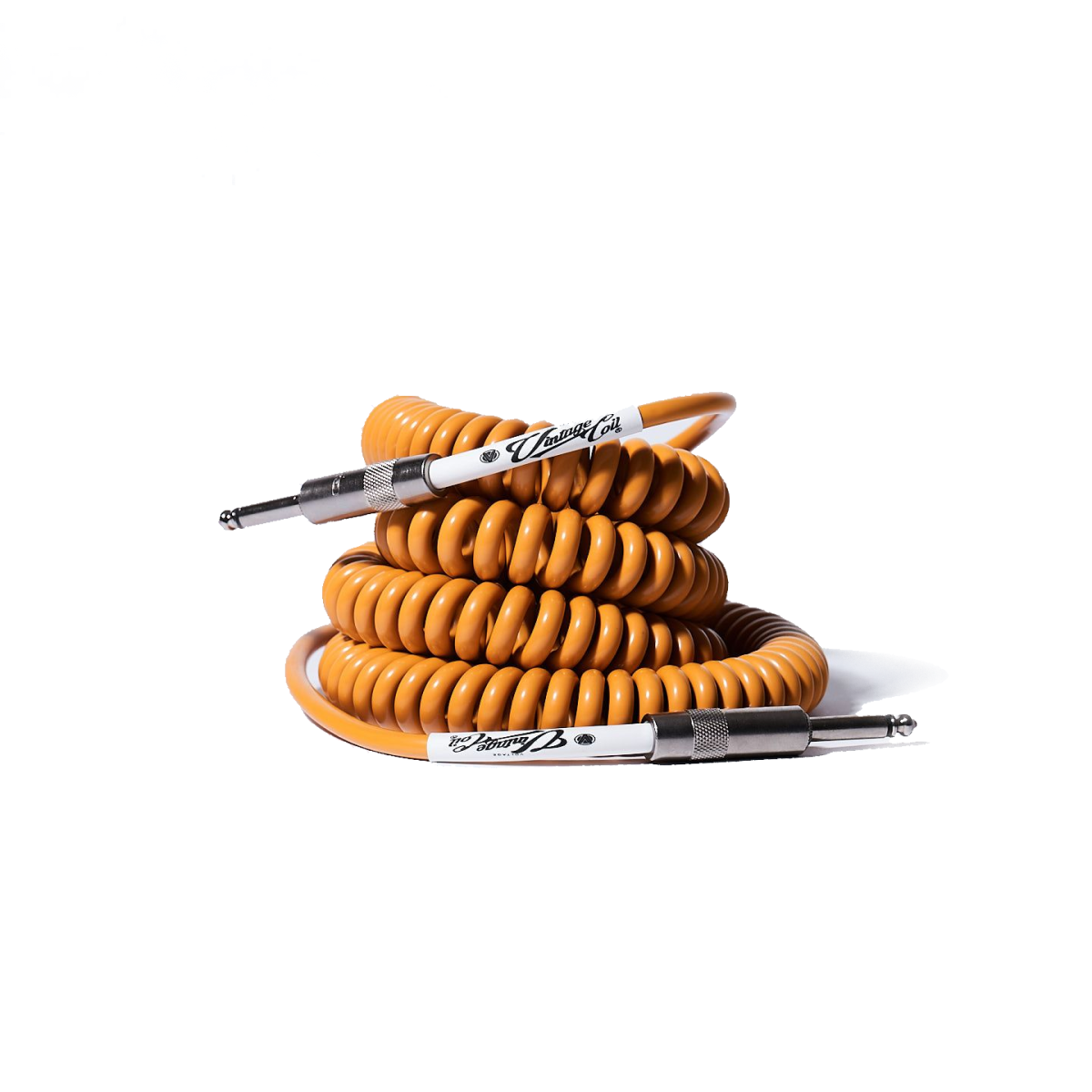 Voltage Vintage Coil Caramel 25ft G&H USA Plugs ST/ST Australian Made Guitar Cable