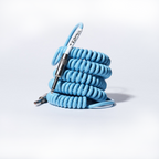 Voltage Vintage Coil Electric Blue 25ft G&H USA Plugs ST/ST Australian Made Guitar Cable