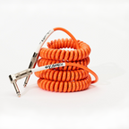 Voltage Vintage Coil Orange 25ft G&H USA Plugs ST/RA Australian Made Guitar Cable
