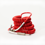 Voltage Vintage Coil Red 25ft G&H USA Plugs ST/RA Australian Made Guitar cable