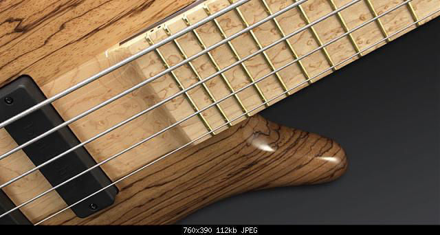 Warwick 2007 One-Off Custom Built Streamer Stage 1 5-String Electric Bass Guitar - Zebrawood Body - Birdseye Maple Broadneck with Matching Headstock - High Polish