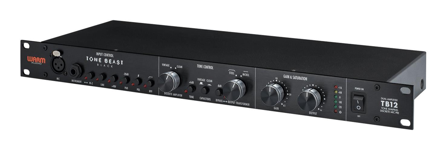 Warm Audio TB12 Tone Beast Tone Shaping Microphone Preamp (Limited Edition Black)