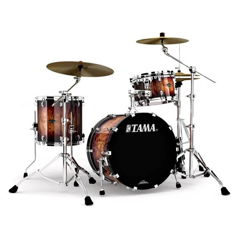Tama Starclassic Walnut/Birch 20 3 Piece Drum Kit Shell Pack - 20/12/14 - Molten Brown Burst