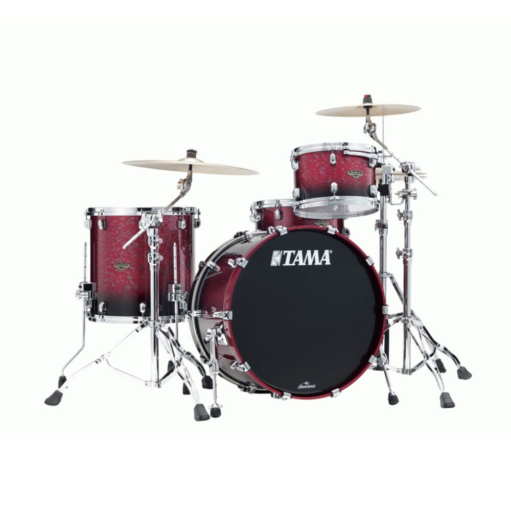 Tama Starclassic Walnut/Birch 20 3-Pce Drum Kit Shell Pack - 20/12/14 - Molten Dark Raspberry Fade