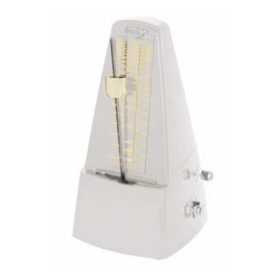 Hemingway WHM01 Pyramid-Style Mechanical Metronome in White