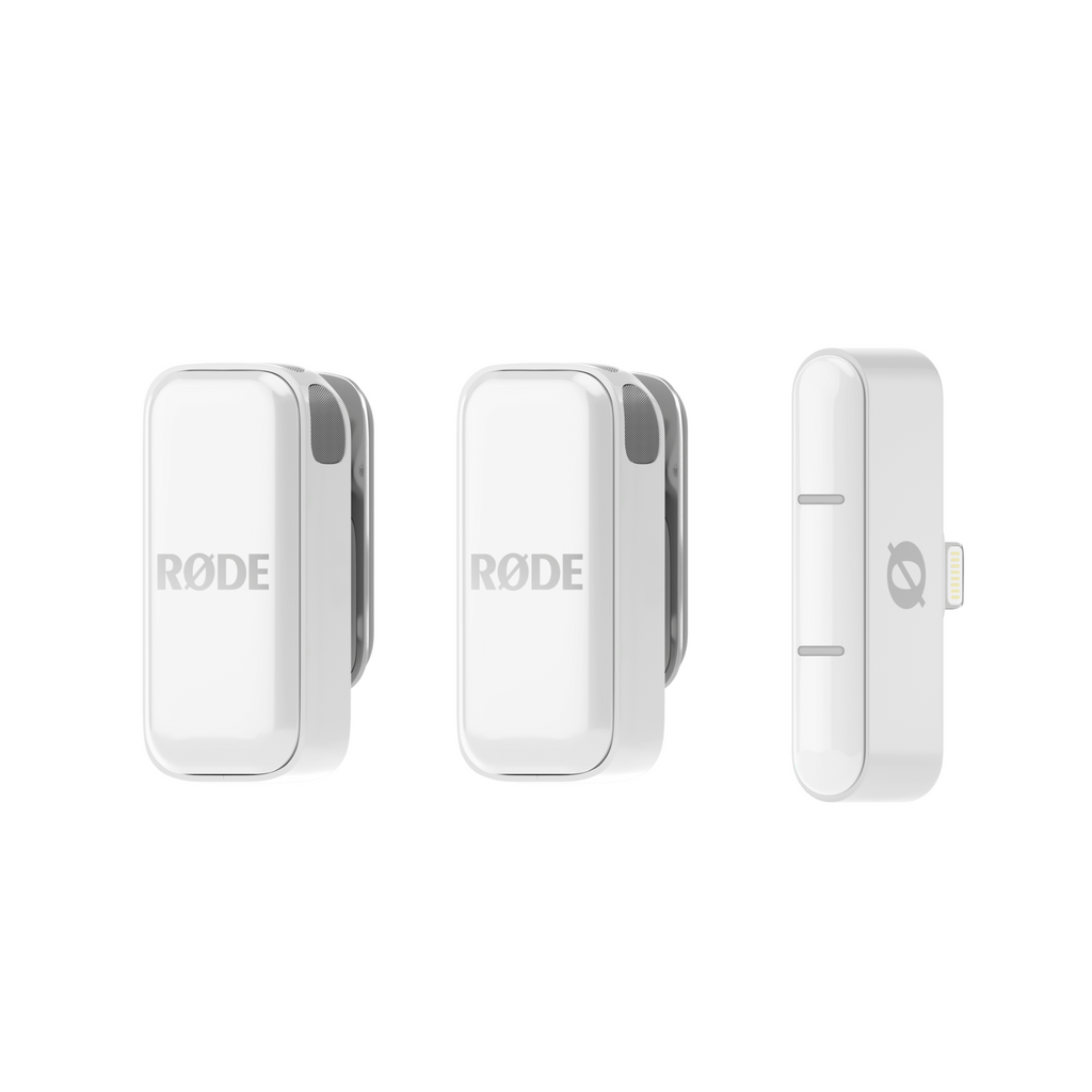 Rode Wireless Micro Smartphone Microphone w/Lightning Connector - White