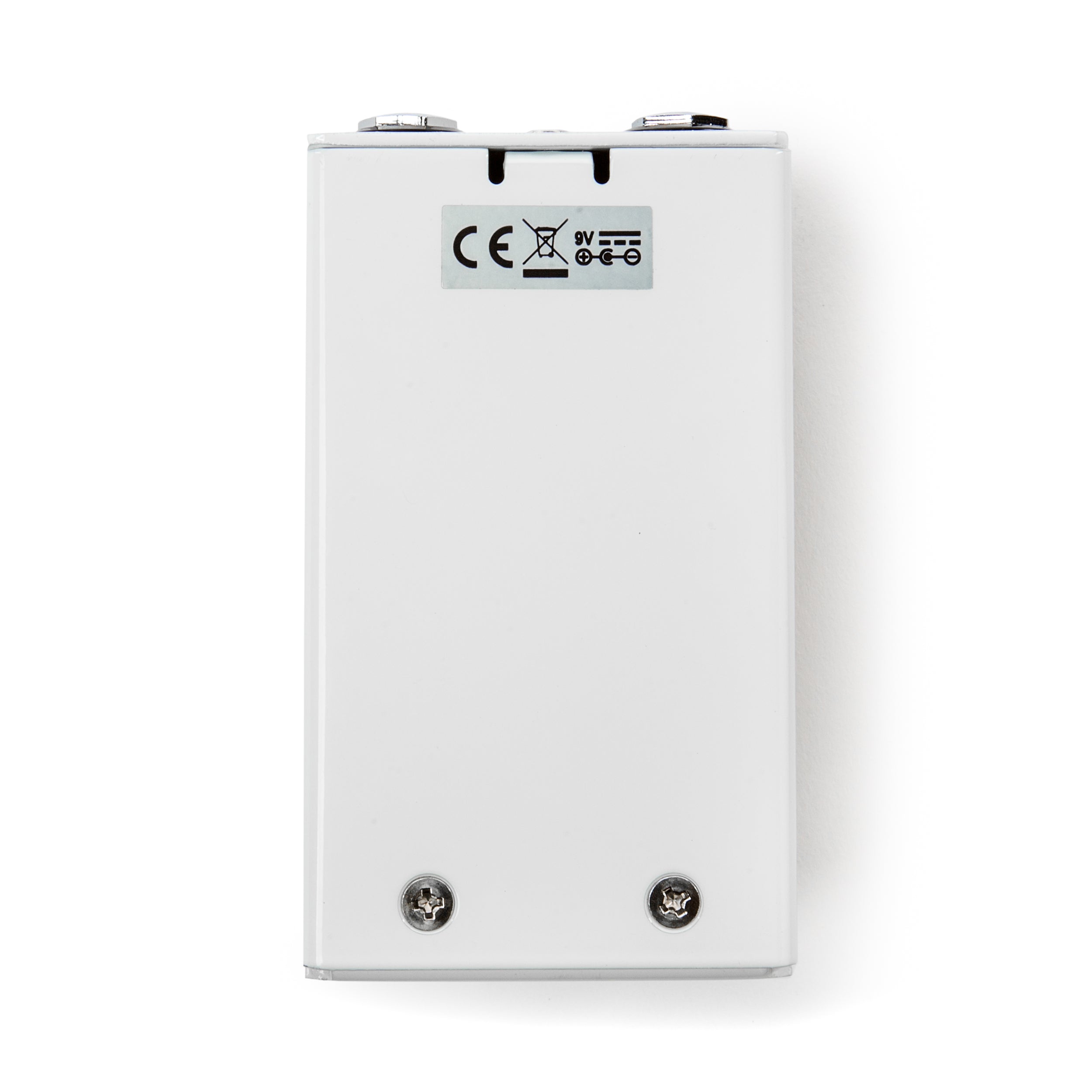 Way Huge WM25 STO overdrive effects pedal shown from the back, featuring input and output jacks and control knobs.