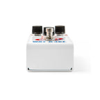 Way Huge WM25 STO overdrive effects pedal shown from bottom angle with input/output jacks and control knobs visible.