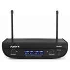 Vonyx WM82 Dual Wireless Handheld Microphone System - 571.3 - 578.75MHz