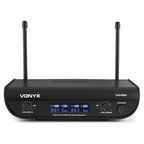 Vonyx WM82 Dual Wireless Handheld Microphone System - 571.3 - 578.75MHz