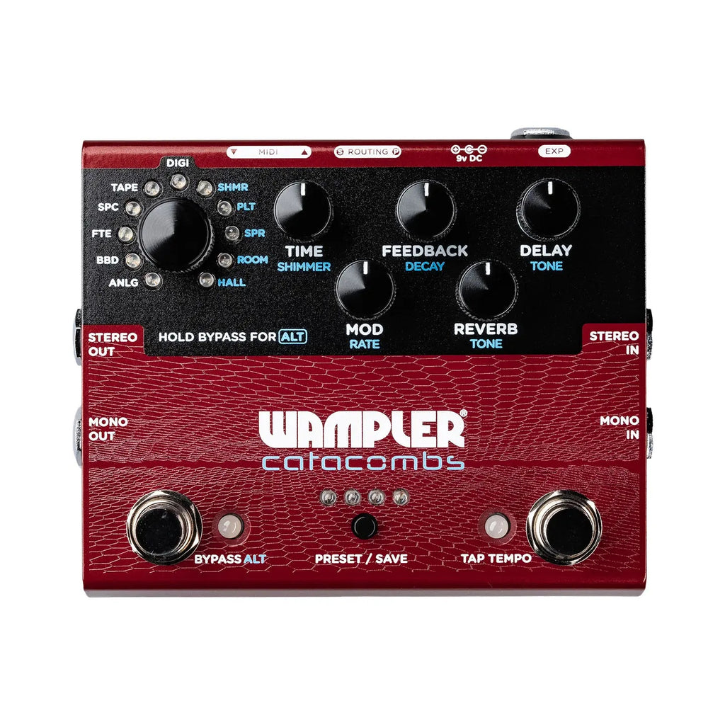 Wampler Catacombs Reverb & Delay Effects Pedal