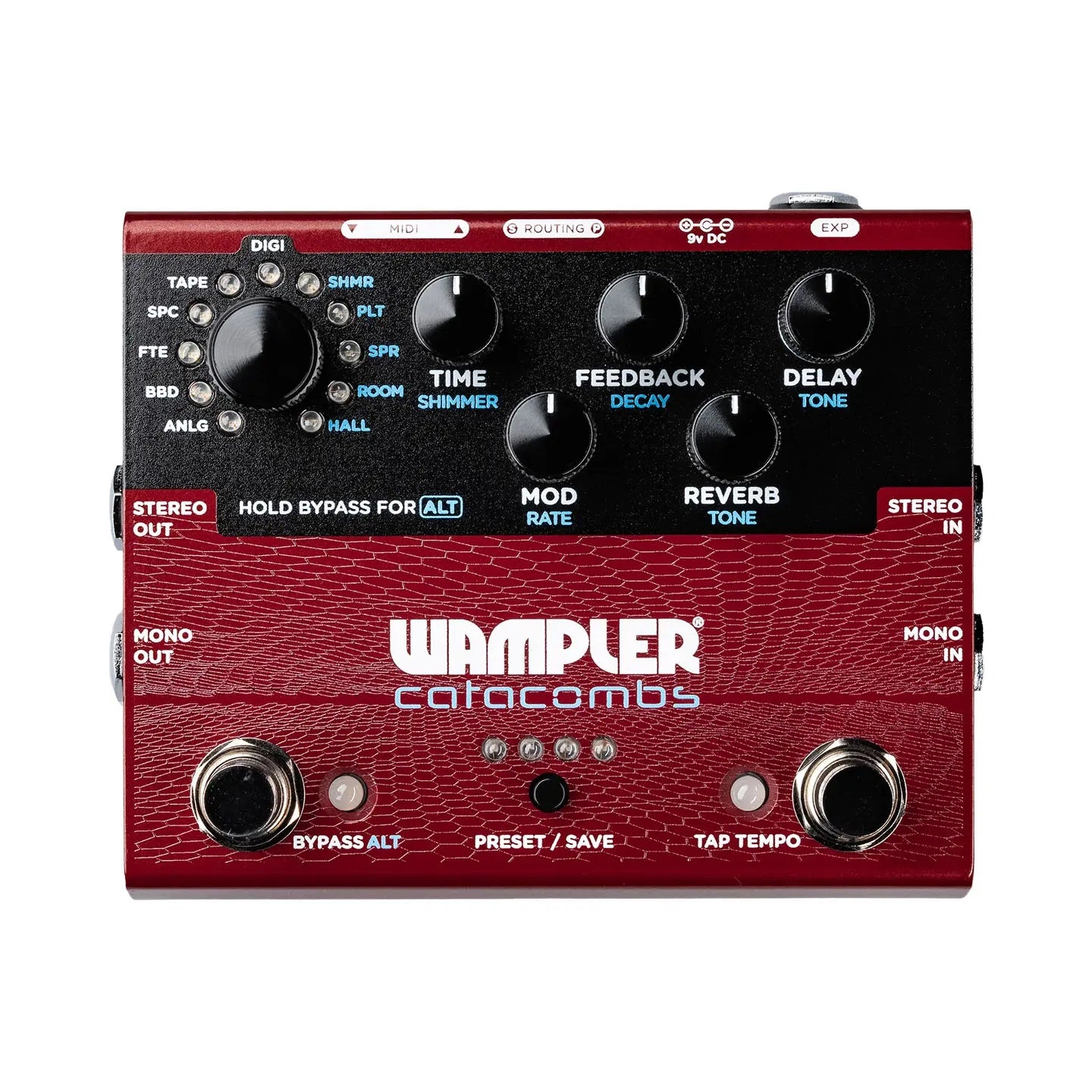 Wampler Catacombs Reverb & Delay Effects Pedal
