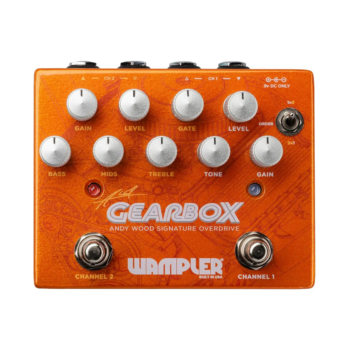 Wampler Gearbox Andy Wood Signature Dual Overdrive Guitar Effect Pedal