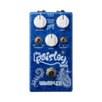 Wampler Paisley Drive Brad Paisley signature overdrive guitar effect pedal with control knobs and footswitch, close-up view.