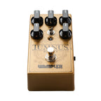 Wampler Tumnus Deluxe overdrive guitar effect pedal with active EQ, featuring a compact design and control knobs on top.