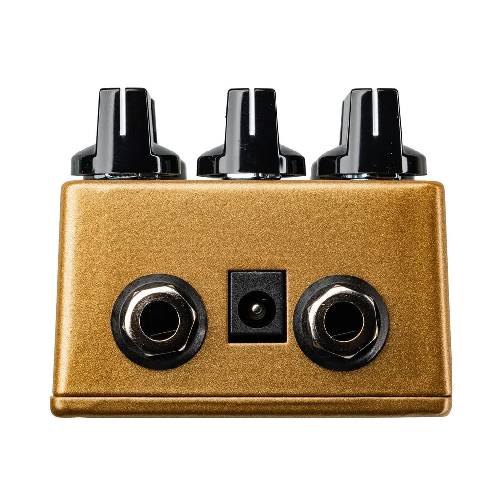 Wampler Tumnus Deluxe overdrive guitar effects pedal with active EQ, featuring a compact design and control knobs.