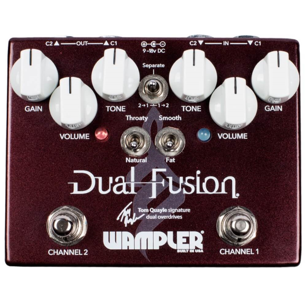 Wampler Dual Fusion Tom Quayle Signature Dual Overdrive Guitar Effect Pedal