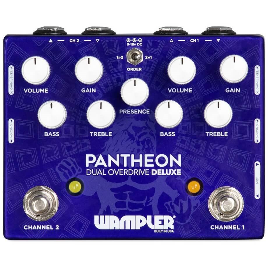 Wampler Pantheon Deluxe Dual Overdrive Guitar Effect Pedal