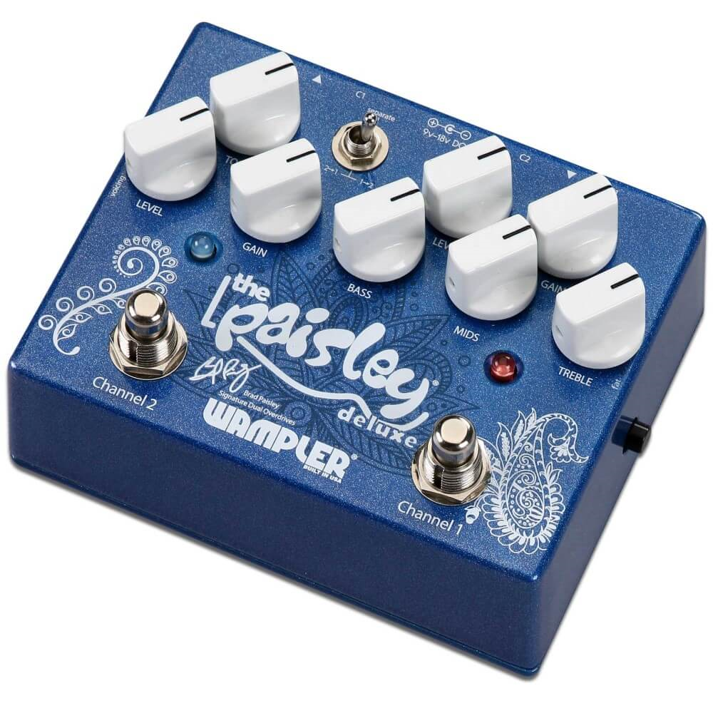 Wampler Paisley Deluxe Brad Paisley Signature Dual Overdrive Guitar Effect Pedal