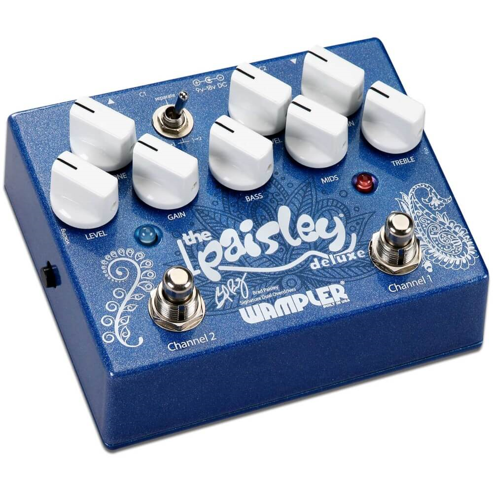 Wampler Paisley Deluxe Brad Paisley Signature Dual Overdrive Guitar Effect Pedal