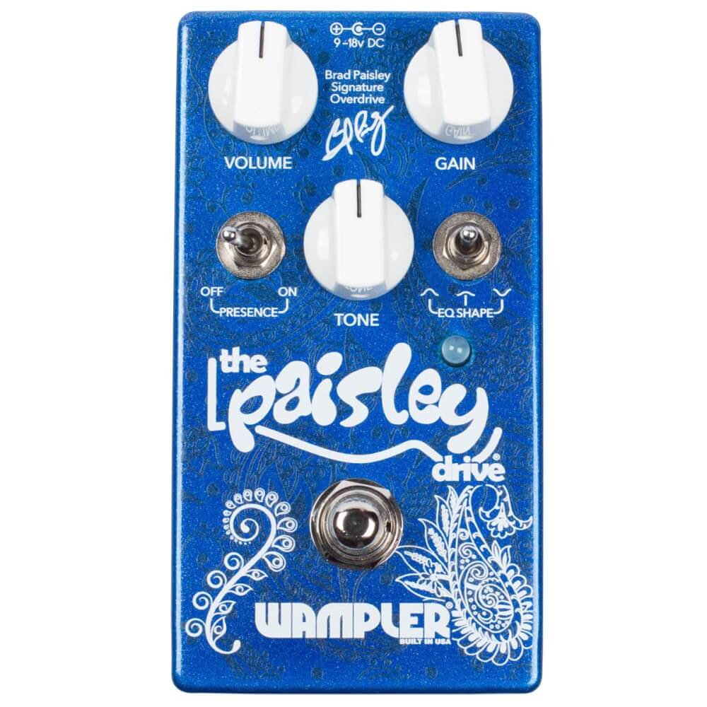 Wampler Paisley Drive Brad Paisley Signature Overdrive Guitar Effect Pedal