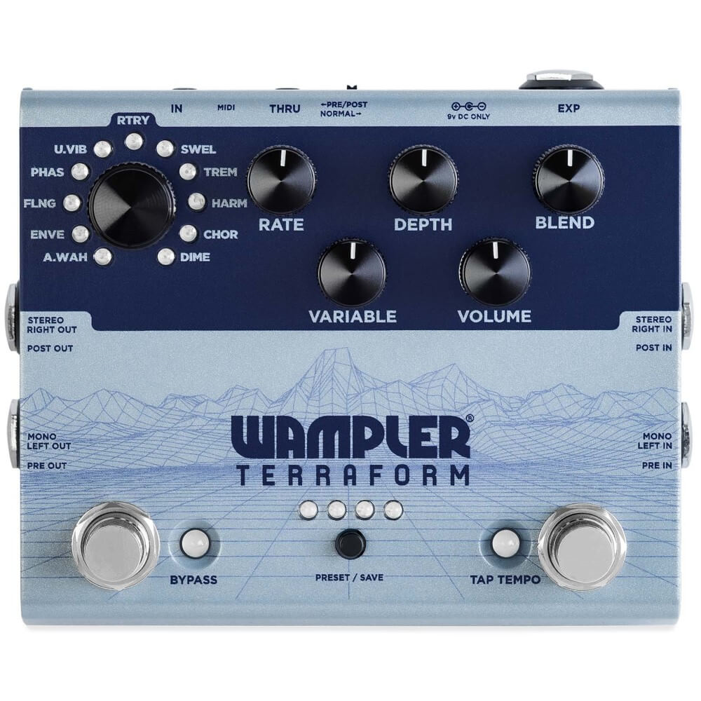 Wampler Terraform Programmable Multi-Modulation Effects Pedal