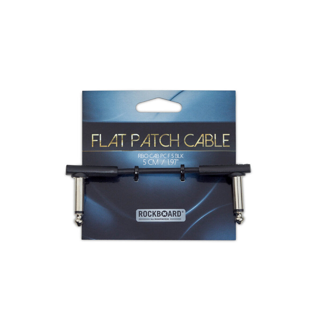 RockBoard Flat Patch Cable 5cm Black