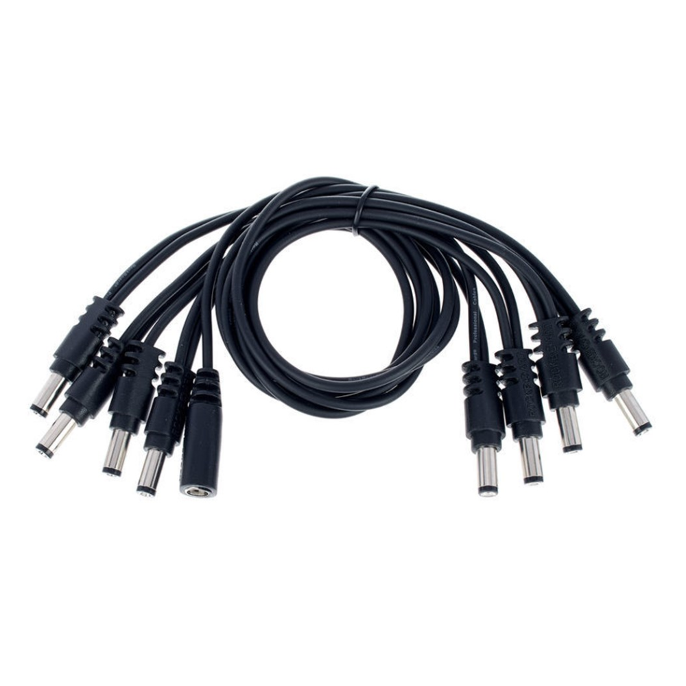 RockBoard Flat Daisy Chain Cable - 8 Outputs, Straight
