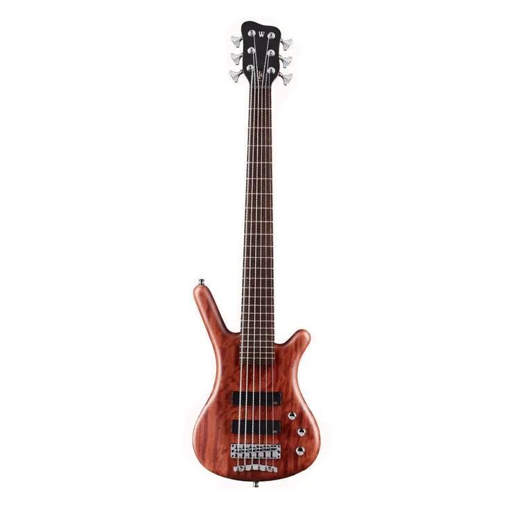 Warwick Teambuilt Pro Series Corvette Bubinga 6-String Bass Guitar in Natural Transparent Satin