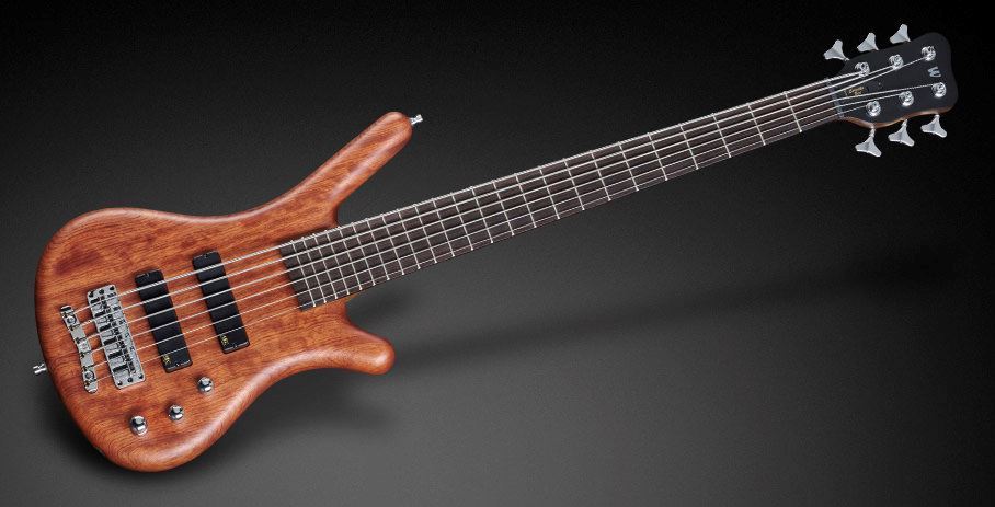 Warwick Teambuilt Pro Series Corvette Bubinga 6-String Bass Guitar in Natural Transparent Satin