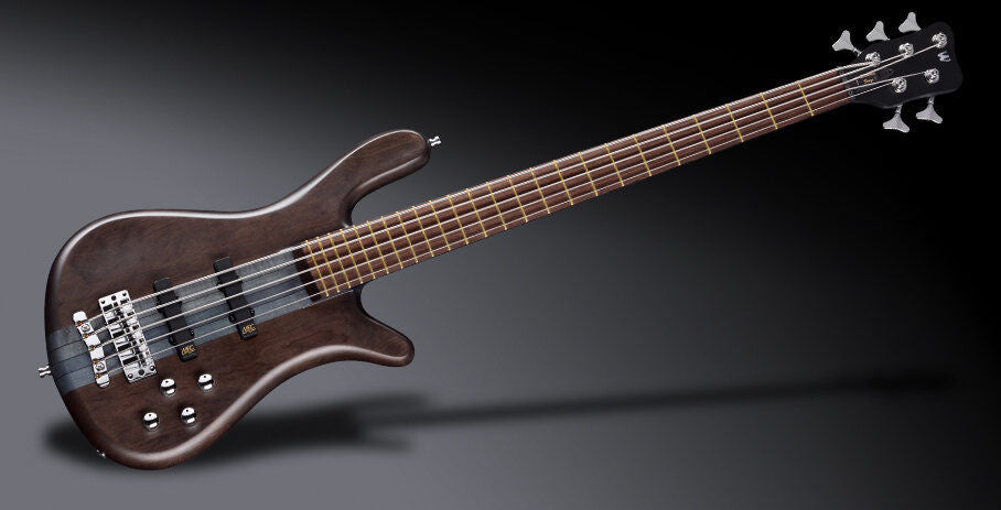 Warwick TeamBuilt Pro Series Streamer Stage 1 5-String Bass Guitar in Nirvana Black Transparent Satin